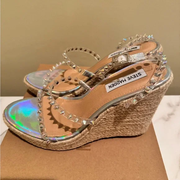 Steve Madden new in box clear sandals - Picture 4 of 7